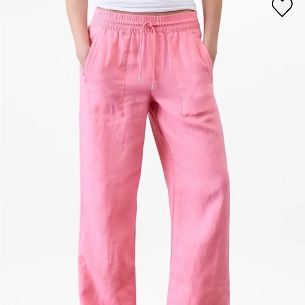 Athleta Women's Pink Wide Leg Pants - Picture 1 of 5